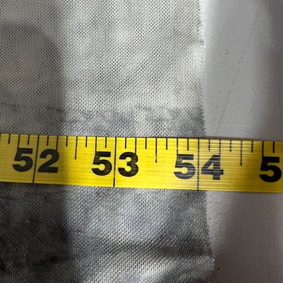 Zara Maxi Dress Womens XS Cream Gray Ruched One Shoulder Long‎ Sleeve Mesh Y2K - Picture 3 of 15